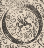 decorative letter O illustration in vintage manuscript style.